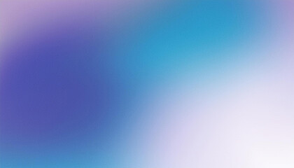 Poster - Blue Purple White Gradient Blurred with Grainy Noise Texture Background, for art product design