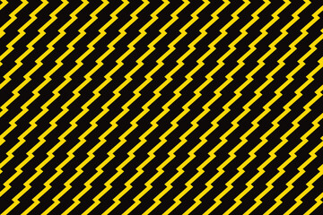 Wall Mural - seamless black and yellow unusual zig zag pattern vector