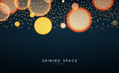 Wall Mural - bokeh light effect. blur light design. confetti and holiday firecracker rainbow color effect. christ