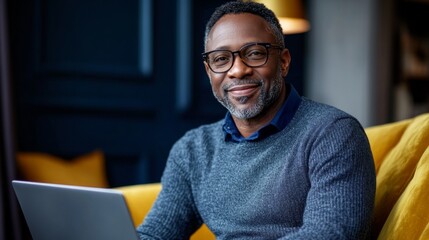 Aufkleber - A man wearing glasses