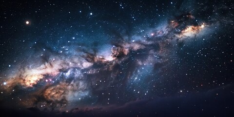dark cosmic background with glowing nebulae, nebular, darkness, nebula, interstellar, celestial