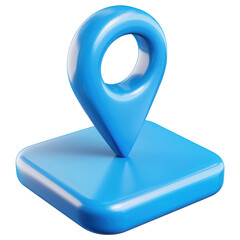 Poster - A blue 3D object with a blue arrow pointing to the right isolated on transparent or white background, png