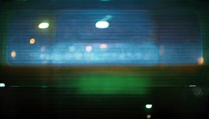 Poster - Abstract Digital Glitch Background with Vibrant Cyan and Teal Lines, Mimicking CRT Monitor Error or Futuristic Data Display. Perfect for Technology and Sci-Fi Themes in Design or Retro Media