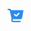 © Kamran - shopping cart check mark icon sign vector