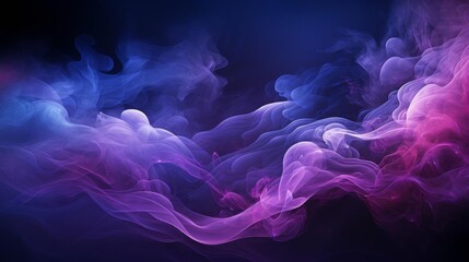 Wall Mural - A purple and blue smokey sky with a purple and blue flame