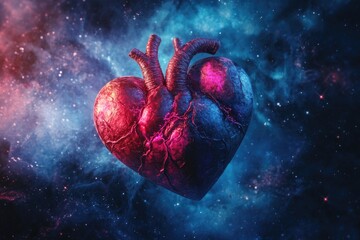 Wall Mural - Galaxy Heart