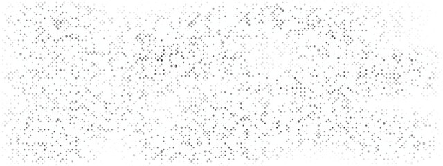 Poster - Black Halftone Dotted Texture. Polka Dot Background. Pop Art Wallpaper. Irregular Noise Overlay Backdrop. Irregular Grunge Particle. Vector Illustration