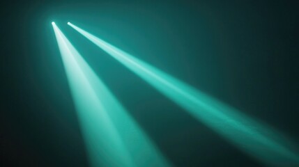 Wall Mural - beams of light in dark sky