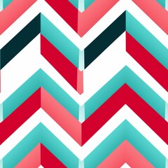 Poster - Minimalistic pattern featuring repeating stripes and dots in two complementary colors