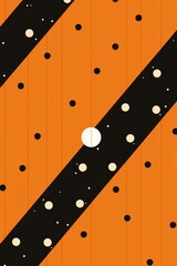 Poster - Minimalistic pattern with repeating stripes or dots in two colors for magazine  space