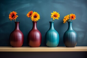 Poster - Minimalist still life composition featuring objects in harmonious shades on a solid background