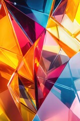 Canvas Print - Colorful Glass Surface Close Up