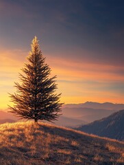 Wall Mural - Lone Tree Sunset