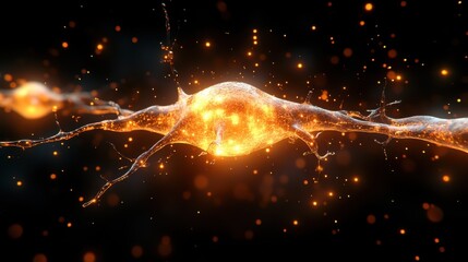 Wall Mural - Fractal Lights and Cosmic Energy in the Vast Universe. Generative AI