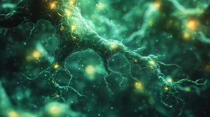 Wall Mural - Electric Galaxy with Energy and Lightning in a Nebula Background. Generative AI