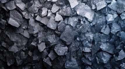 Poster - Close-up of textured dark blue and gray rocks, creating a rugged and natural surface appearance.
