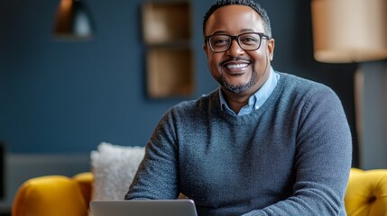 Wall Mural - A man wearing glasses