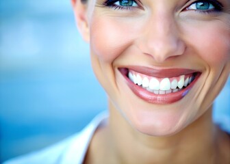 Wall Mural - dentist, white teeth, bright teeth, pearl teeth, implant, dental aesthetics, zirconium, teeth, denta