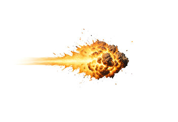 Wall Mural - fire explosion on a isolated background