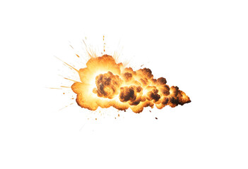 Wall Mural - fire explosion on a isolated background