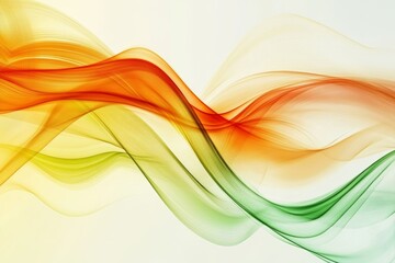 Poster - Color, wavy lines on a monochromatic background.