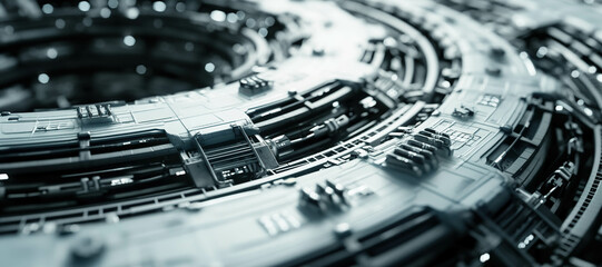 futuristic digital cyber machine background 7