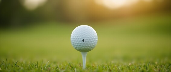 Golf ball on a stand