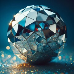Poster - multi faceted mirror sphere