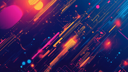 Professional banner design with the phrase 'Harnessing the Power of Coding and Programming for Progress,' showcasing abstract tech patterns and glowing code streams