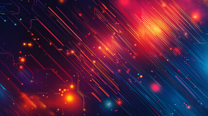 Professional banner design with the phrase 'Harnessing the Power of Coding and Programming for Progress,' showcasing abstract tech patterns and glowing code streams