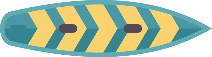 Poster - surfboard with stylish design featuring a pointed nose and a rounded tail, ideal for riding waves