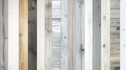 Poster - A Stunning Array of Smooth Wooden Textures in Pale Tones, Showcasing the Beauty of Natural Wood Grain and Varied Finishes for Creative Projects and Designs