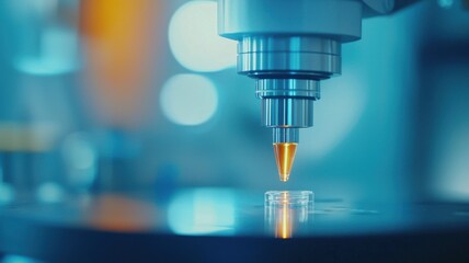 Poster - Automated Robotic Arm Handling Delicate Components in a Modern Industrial Setting with a Focus on Precision and Technology for Fragile Items