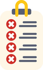 Poster - clipboard is showing checkmarks for tasks done in office work, business concept illustration