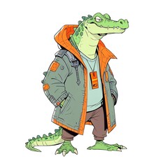 Sticker - Cool Crocodile