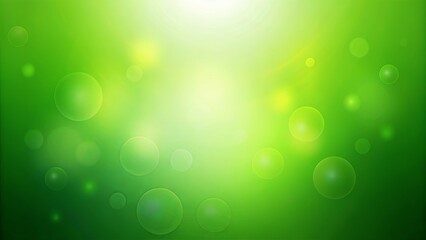Wall Mural - abstract green gradient background with soft blurry circles