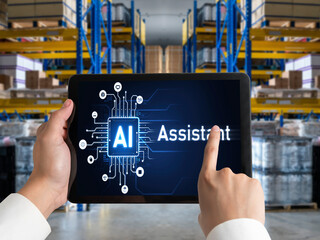Poster - Generative AI virtual assistant tools for prompt engineer and user for ease of engage artificial intelligence AI technology help people to work with generative AI functions by prompting the AI snugly