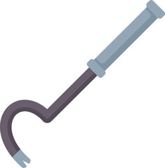 Poster - crowbar with metal handle for pulling nails, carpentry and construction tool