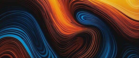 Wall Mural - Vibrant Abstract Noisy Gradient Waves in Glowing Colors