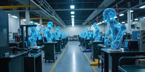 Poster - Futuristic AI in Supervised Factory Environment