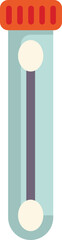 Poster - this flat style icon of a medical test tube is perfect for medical and science related design projec