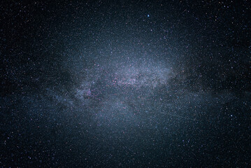 Wall Mural - starry sky. night scape with beautiful starry sky