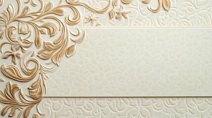Poster - Elegant Textured Background with Floral Design