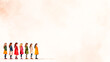 © wannapong - Diverse Women Standing in a Line on Soft Background