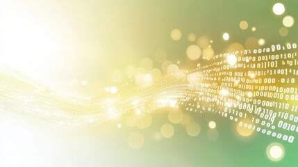Abstract background with binary code and bokeh lights. (1)