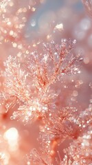 Poster - Discover the enchantment of closeup glitter bokeh in pastel tones for a magical experience