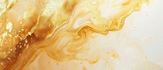 Poster - Discover the luxurious beauty of abstract gold foil texture for radiant designs