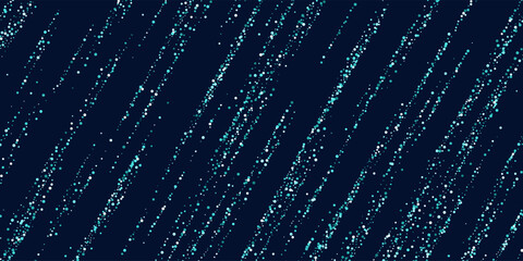 Leinwandbilder - Bright vector illustration of magic sparkling shiny particles and lines on dark background.