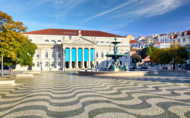 Wall Mural - Lisbon - Rossio square at day, Portugal