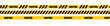 © Mohammad - caution warning tape set: designed for industrial safety, roadwork, construction, and hazard zones. Vector illustration